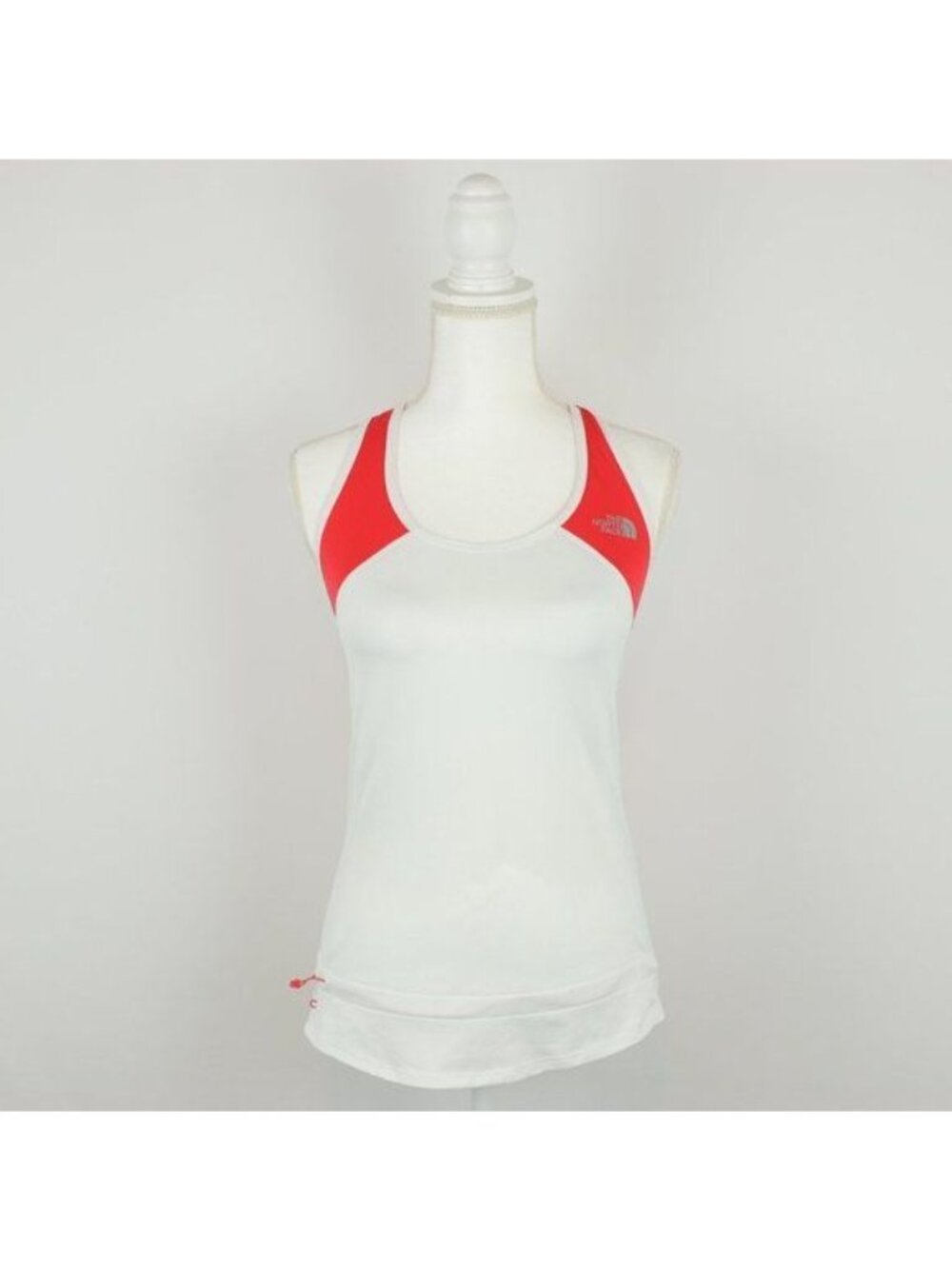 The North Face VaporWick Women's Small White Red Lightweight Activewear Tank Top